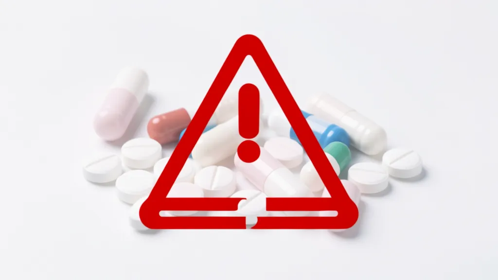 Supplement and medication interaction warning concept